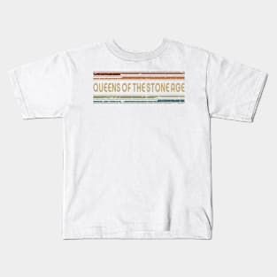 Queens of the Stone Age Retro Lines Kids T-Shirt